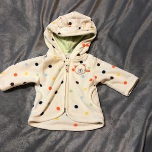 4/$20 Carters NewBorn zip hoodie